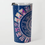 Major Arcana & Wheel of the Zodiac | Pastel Goth Travel Mug Gallery Image 3