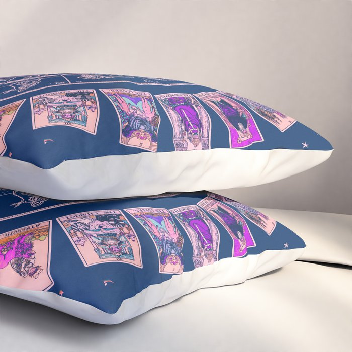Major Arcana & Wheel of the Zodiac | Pastel Goth Pillow Sham Gallery Image 3