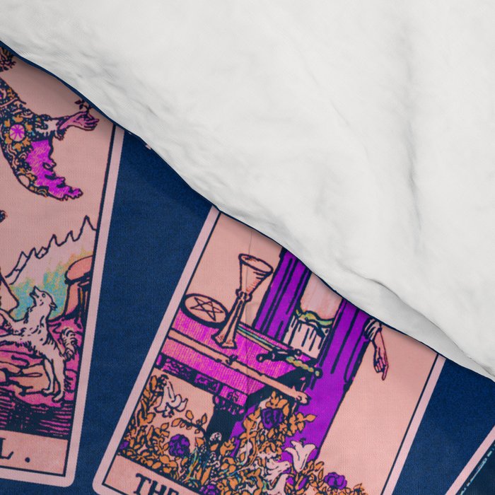 Major Arcana & Wheel of the Zodiac | Pastel Goth Comforter Gallery Image 4