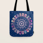 Major Arcana & Wheel of the Zodiac | Pastel Goth Tote Bag Gallery Image 1