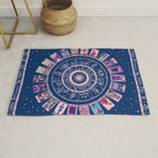 Major Arcana & Wheel of the Zodiac | Pastel Goth Rug Gallery Image 1