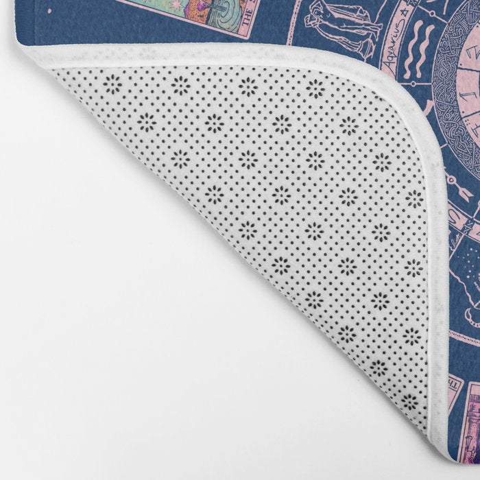 Major Arcana & Wheel of the Zodiac | Pastel Goth Bath Mat Gallery Image 2