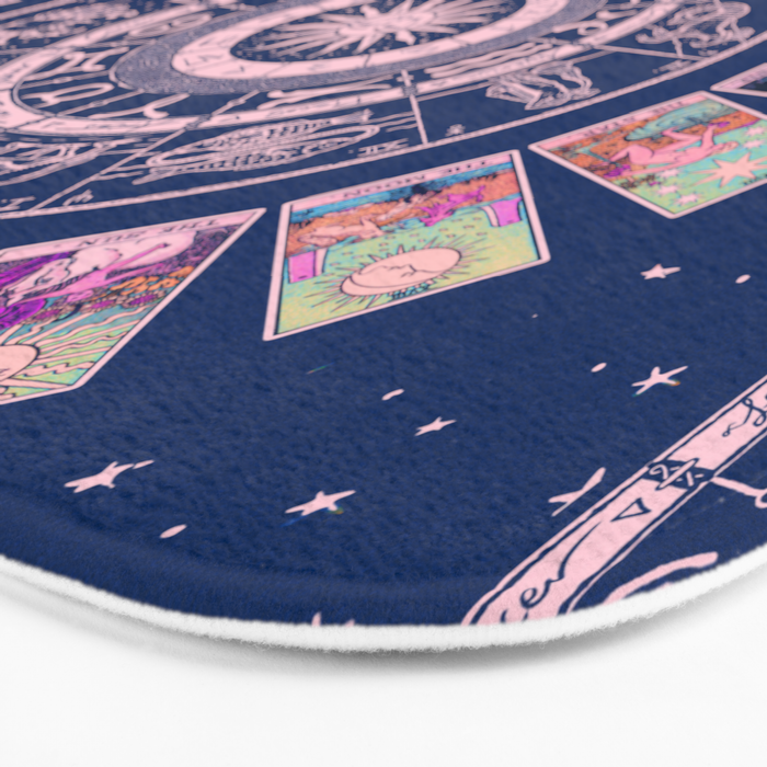 Major Arcana & Wheel of the Zodiac | Pastel Goth Bath Mat Gallery Image 3