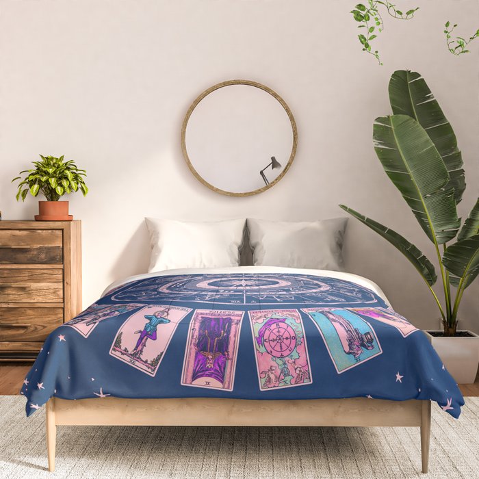 Major Arcana & Wheel of the Zodiac | Pastel Goth Comforter Gallery Image 3
