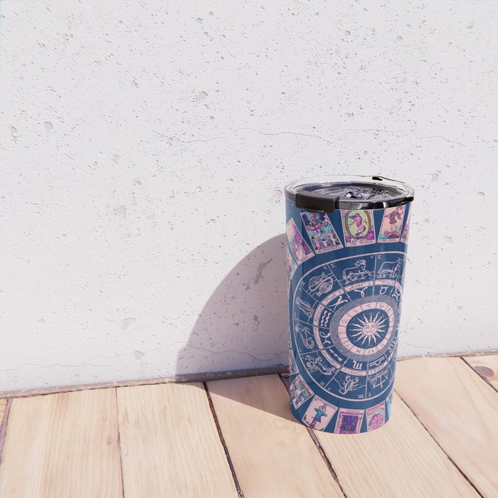 Major Arcana & Wheel of the Zodiac | Pastel Goth Travel Mug Gallery Image 4