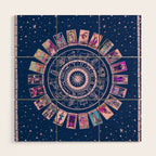 Major Arcana & Wheel of the Zodiac | Pastel Goth Wood Wall Art Gallery Image 1