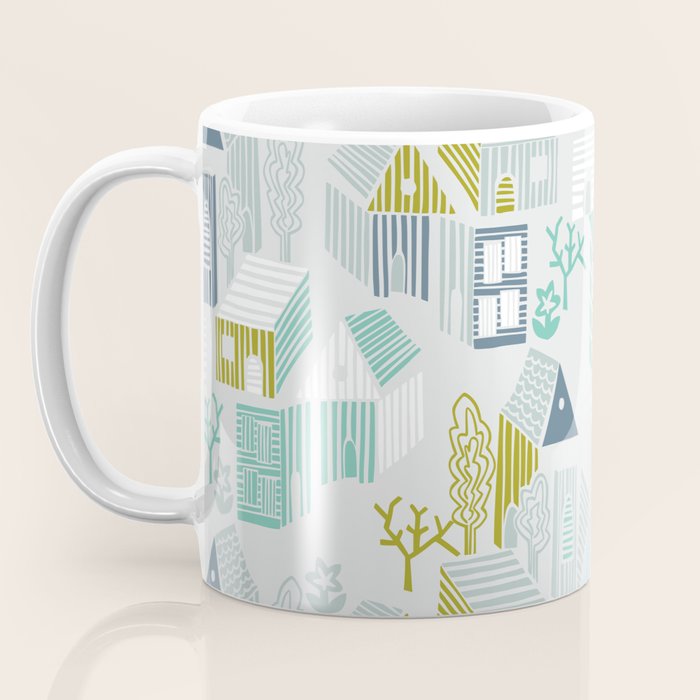 bonjour ma vie; City life collection, soft grey  Coffee Mug Gallery Image 3