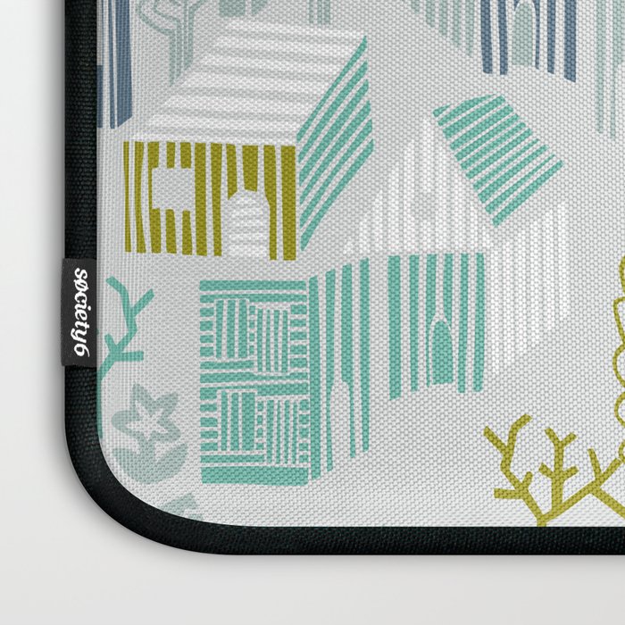 bonjour ma vie; City life collection, soft grey  Laptop Sleeve Gallery Image 3
