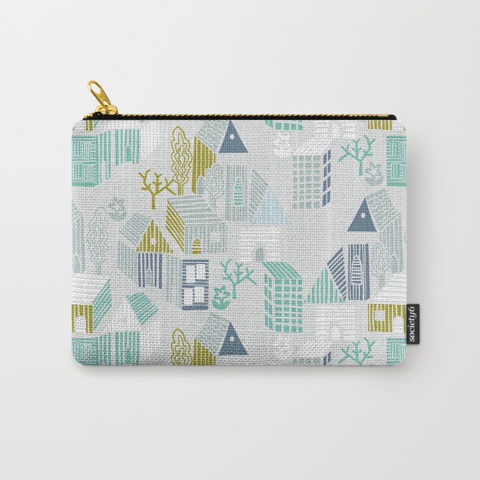 bonjour ma vie; City life collection, soft grey  Carry All Pouch Gallery Image 1