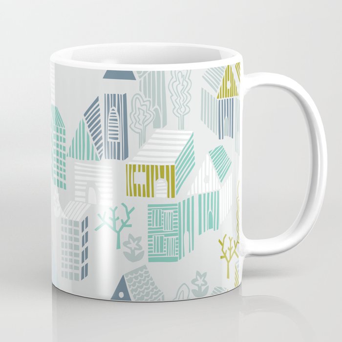 bonjour ma vie; City life collection, soft grey  Coffee Mug Gallery Image 1