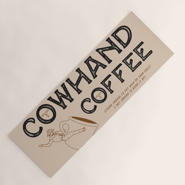Cowhand Coffee - Rustic Yoga Mat Gallery Image 1