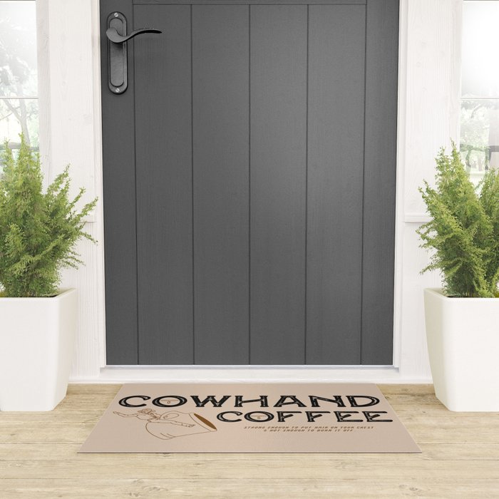 Cowhand Coffee - Rustic Welcome Mat Gallery Image 3