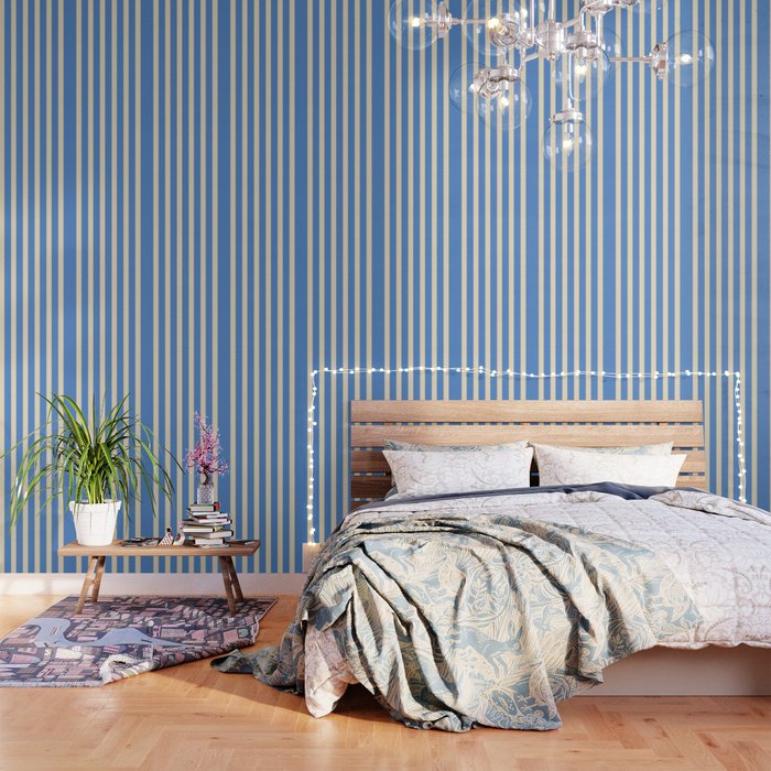 Simple Stripes Pattern - Blue Wallpaper Gallery Image 3