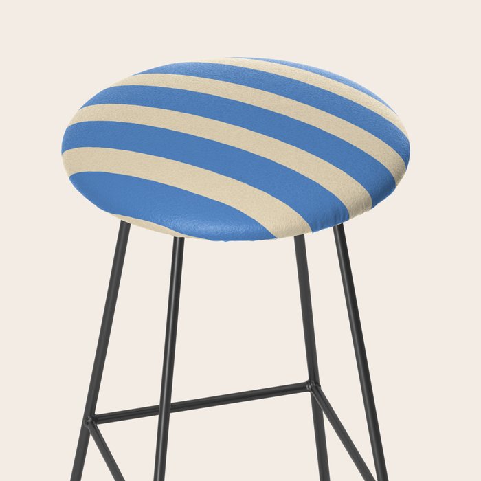 Simple Stripes Pattern - Blue Stool Gallery Image 2