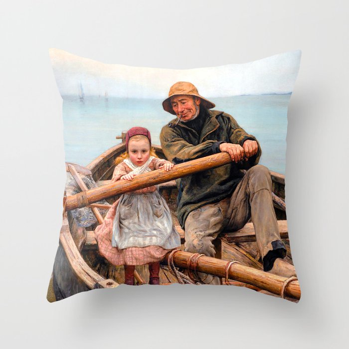 Emile Renouf The Helping Hand Throw Pillow Gallery Image 6