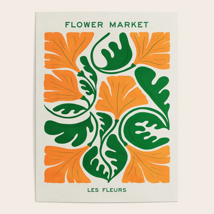 Blaze & Green: Les Fleurs | Flower Market 03 | Spring Summer 23 Poster Gallery Image 1