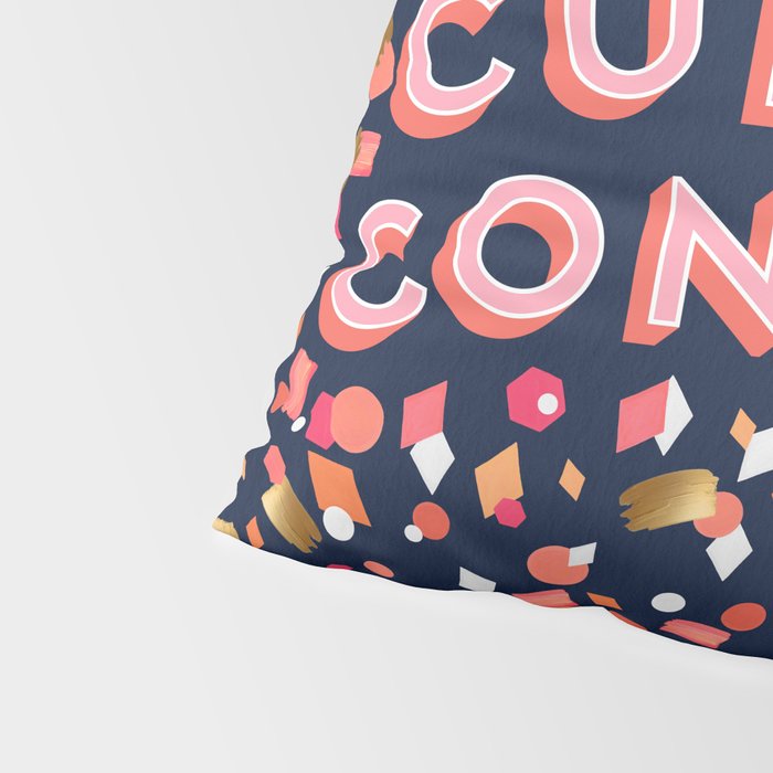 Cue the Confetti - Navy Palette Pillow Sham Gallery Image 4