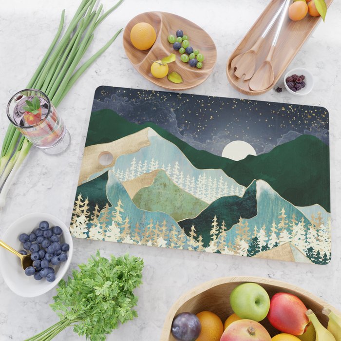 Spring Night Vista Cutting Board Gallery Image 2