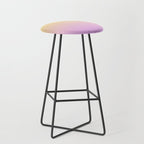Ombre Arch IV Pink Yellow Sunrise Gradient Modern Geometric Lines Stool Gallery Image 1