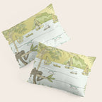 postcard from paradise // costa rica tropical // retro surf art by surfy birdy Pillow Sham Gallery Image 3