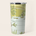 postcard from paradise // costa rica tropical // retro surf art by surfy birdy Travel Mug Gallery Image 1