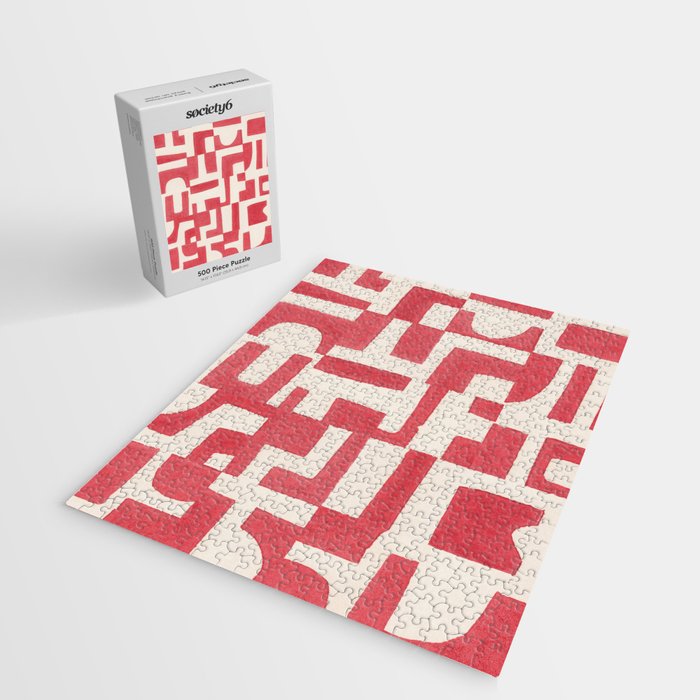 Red Puzzle Jigsaw Puzzle Gallery Image 2