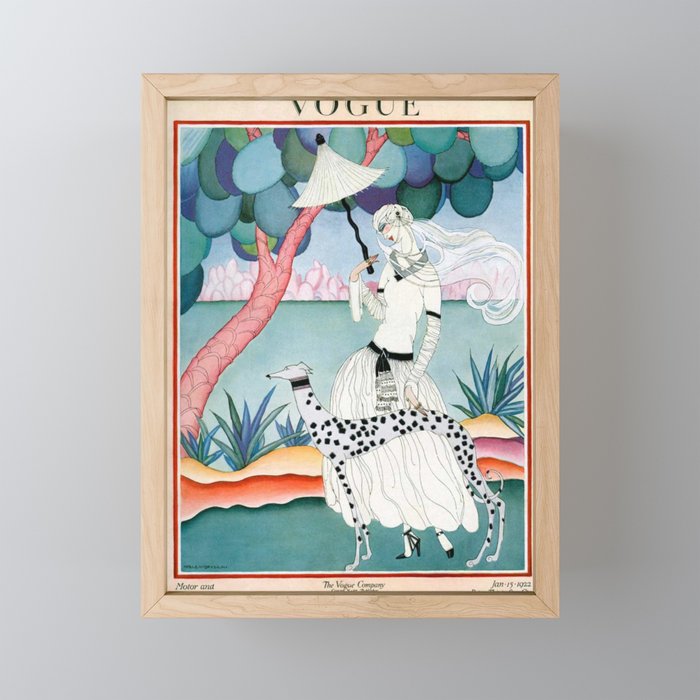 Vintage Magazine Cover - January 1922 - Dalmatian Dog Mini Art Print Gallery Image 1