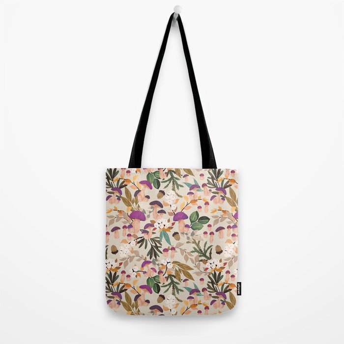 Magic mushroom forest H Tote Bag Gallery Image 2