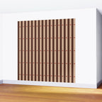 Stripes and Dots geometric pattern brown Wall Mural Gallery Image 2
