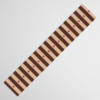 Stripes and Dots geometric pattern brown Table Runner Gallery Image 3