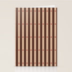 Stripes and Dots geometric pattern brown Stationery Card Gallery Image 2