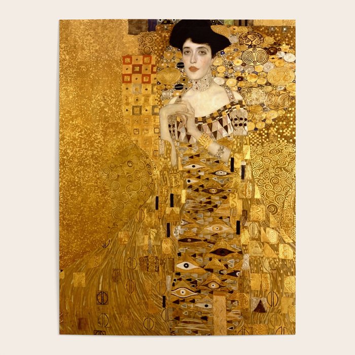 Woman in Gold Portrait by Gustav Klimt Poster Gallery Image 4