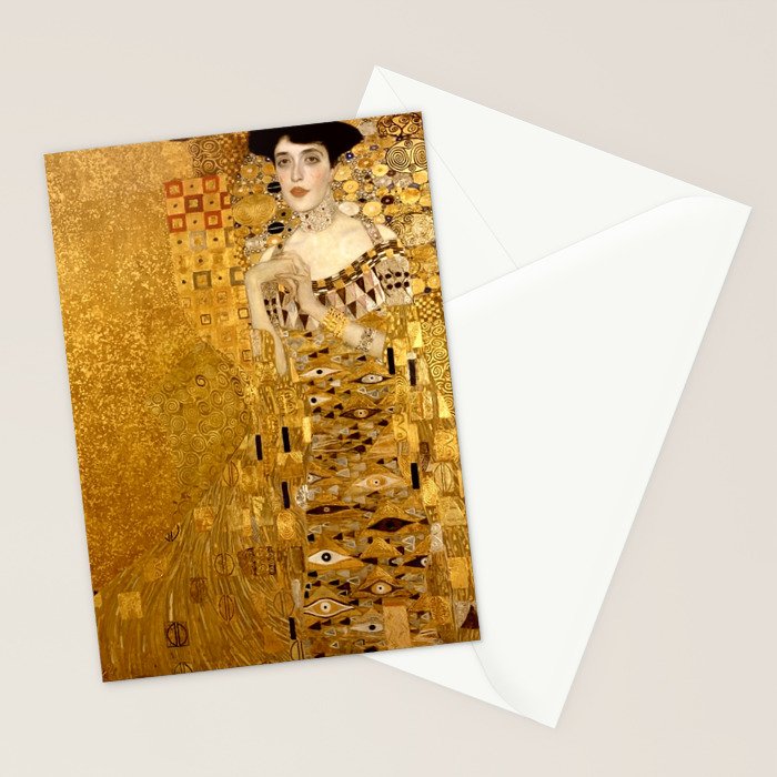 Woman in Gold Portrait by Gustav Klimt Stationery Card Gallery Image 2