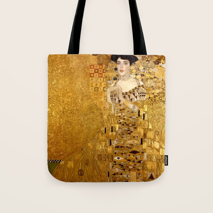 Woman in Gold Portrait by Gustav Klimt Tote Bag Gallery Image 1