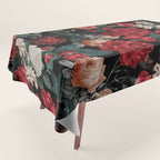 Night Garden Roses Tablecloth Gallery Image 1