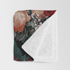 Night Garden Roses Throw Blanket Gallery Image 3