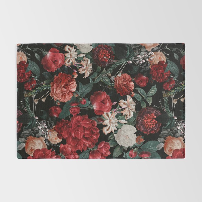 Night Garden Roses Rug Gallery Image 2