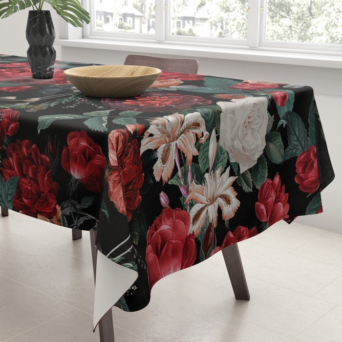 Night Garden Roses Tablecloth Gallery Image 3
