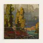 Tom Thomson Poplars by a Lake 1916 Canadian Landscape Artist Wood Wall Art Gallery Image 1