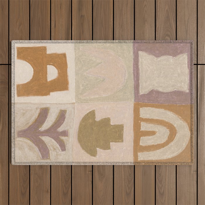 Tiles Outdoor Rug Gallery Image 1