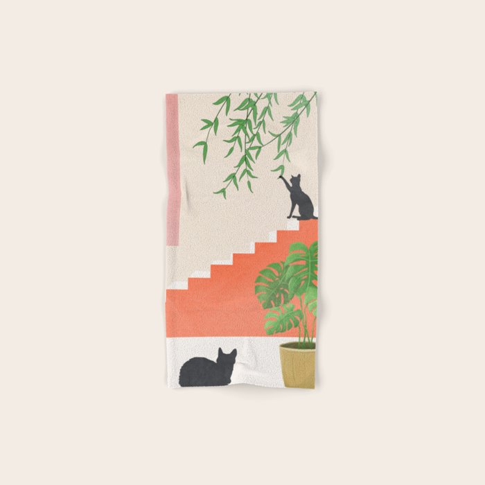 Cat Space II Bath Towel Gallery Image 1