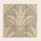 Boho Rustic Palm Radiance Soft Grey Wood Wall Art Gallery Image 1