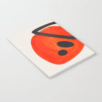 Colorful Mid Century Modern Abstract Fun Shapes Patterns Space Age Orange Yellow Orbit Bubbles Notebook Gallery Image 3