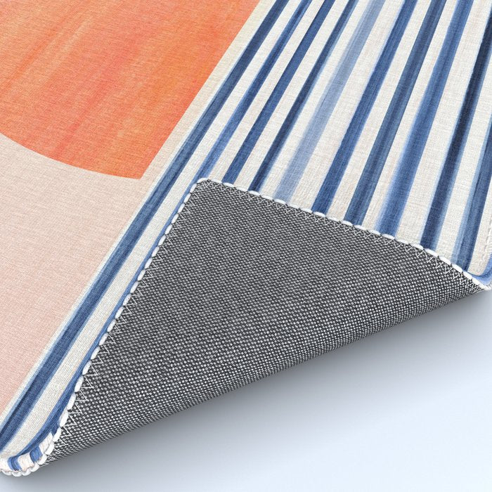 Summer Sunrise Minimal Abstract Landscape Rug Gallery Image 4