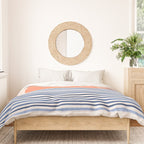 Summer Sunrise Minimal Abstract Landscape Duvet Cover Gallery Image 3
