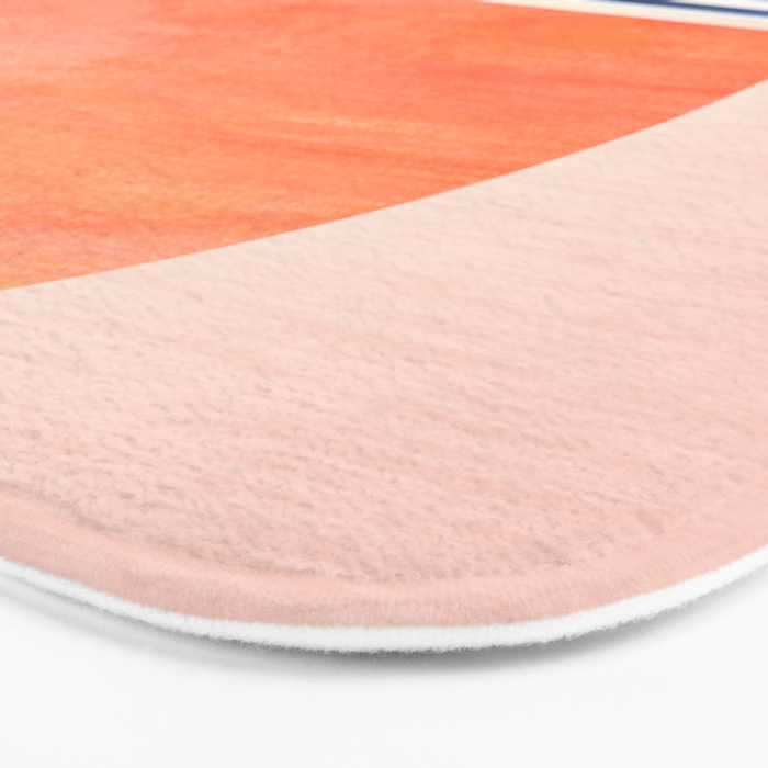 Summer Sunrise Minimal Abstract Landscape Bath Mat Gallery Image 3