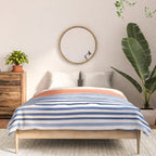 Summer Sunrise Minimal Abstract Landscape Comforter Gallery Image 3