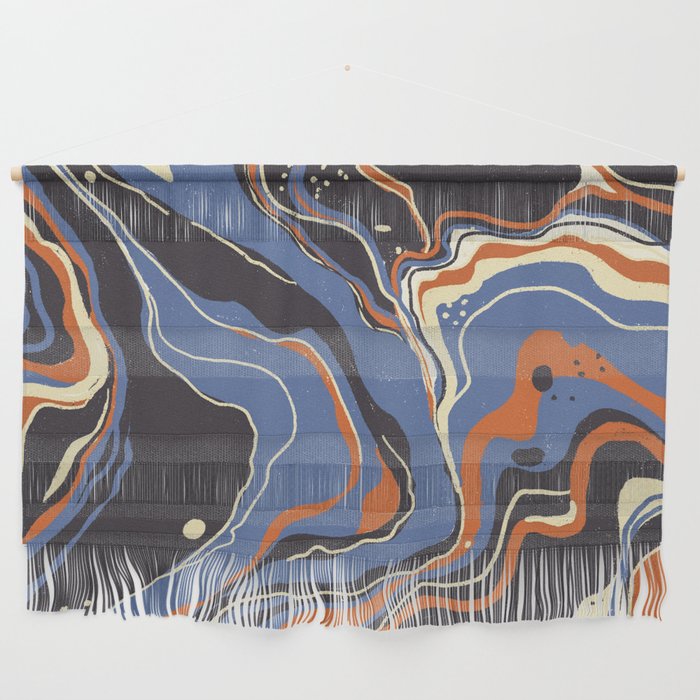 Retro marble in blue Wall Hanging Gallery Image 1