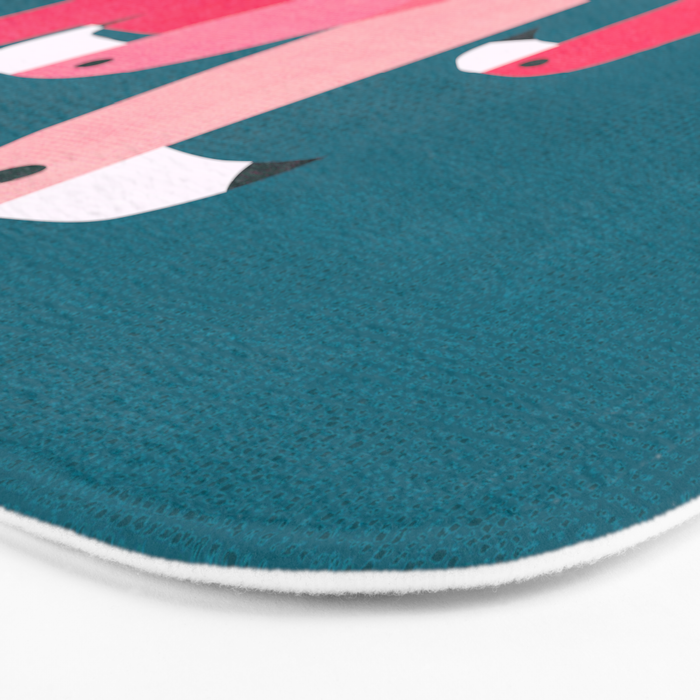 Pink flamingoes Bath Mat Gallery Image 3