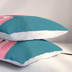 Pink flamingoes Pillow Sham Gallery Image 3